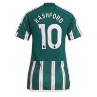 Camisa de time de futebol Manchester United Marcus Rashford #10 Replicas 2º Equipamento Feminina 2023-24 Manga Curta